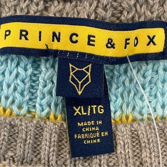 Prince & Fox Striped Crop Sweater Junior Extra Large NWT - Picture 16 of 16